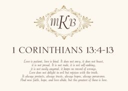 Carmine Tango Monogram Memorabilia Cards