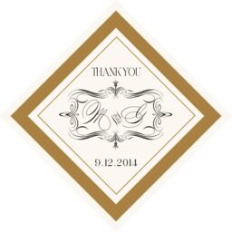 Compendium Monogram  Favor Tags