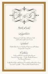 Compendium Monogram Wedding Menus