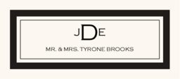 Copperplate Monogram  Place Cards
