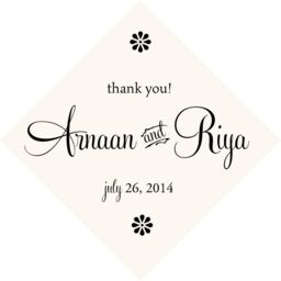 Feel Script Monogram Favor Tags