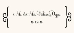 Feel Script Monogram  Place Cards