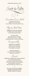 Miss LeGatees Correspondence Wedding Menus