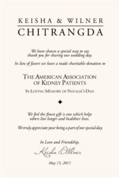 Garamond Monogram Donation Cards