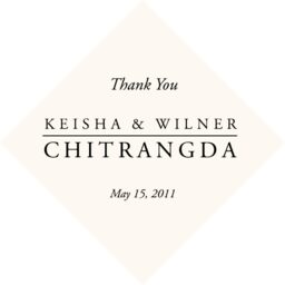 Garamond Monogram Favor Tags