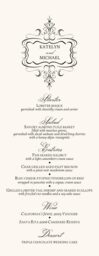 Monsieur Victorian Frame Wedding Menus