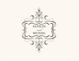 Monsieur Victorian Frame  Donation Cards