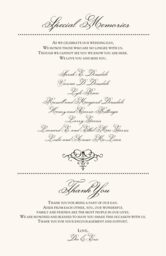 Monsieur Victorian Frame Wedding Programs