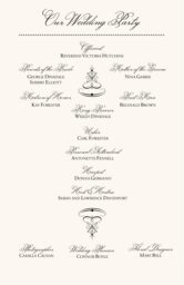 Monsieur Victorian Frame Wedding Programs