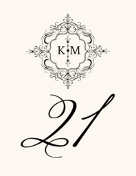 Monsieur Victorian Frame Table Numbers