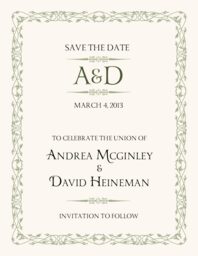 Yana Monogram  Save the Dates