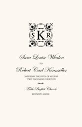 Your Highness Wedding Programs