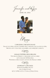 Big Dreams Wedding Menus