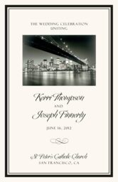 Going Downtown Wedding Programs