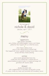 Springtime Fancy Wedding Menus