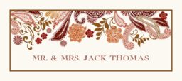 Paisley Garden Place Cards
