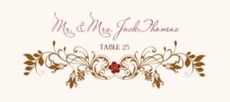 Paisley Garden Place Cards