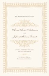 Dharma-Awakening Wedding Programs