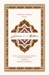 Dharma-Serenity Wedding Programs