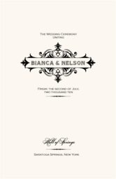 Golden Slipper Vintage  Wedding Programs