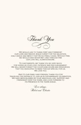 Abbey Cocktail  Wedding Programs