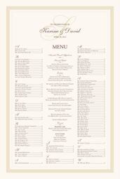 Elegance Monogram 28 Seating Charts