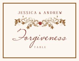 Paisley Garden Flourish Table Names