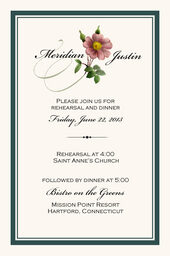 Wild Pink Rose Swirl Save the Dates