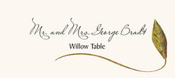 Assorted Wispy Leaves  Place Cards
