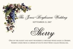 Green and Blue Grapes Wine Trivia Memorabilia Cards