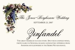 Green and Blue Grapes Wine Trivia Memorabilia Cards