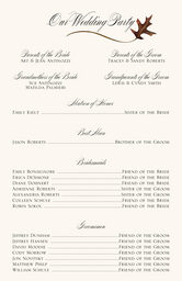 Ironwood Wispy Leaf Wedding Programs