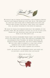 Ironwood Wispy Leaf Wedding Programs