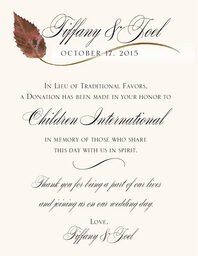 Ironwood Wispy Leaf Donation Cards