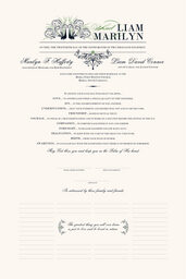Passionate Peacock 01 Wedding Certificates