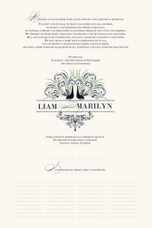 Passionate Peacock 02 Wedding Certificates