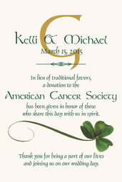 Wispy Shamrock  Donation Cards