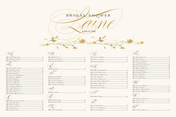 Wispy Yellow Rose Bud  Seating Charts