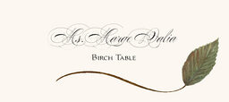 Birch Wispy Leaf Place Cards