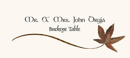 Buckeye Wispy Leaf Place Cards