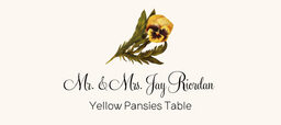 Assorted Flowers  Place Cards