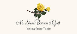 Assorted Flowers  Place Cards