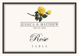 Assorted Flowers and Monogram  Table Names