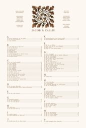 Oak and Acorn  Seating Charts