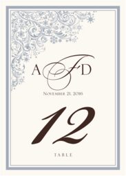 Snowstorm Table Numbers