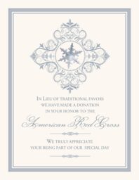 Snowflake Pattern 07  Donation Cards