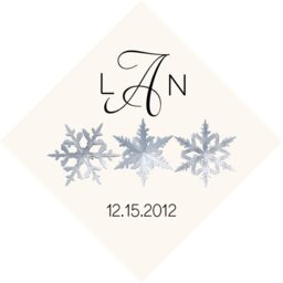 Snowflake Pattern Favor Tags