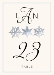 Snowflake Pattern Table Numbers