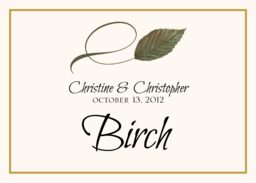 Twisty Leaves  Table Names