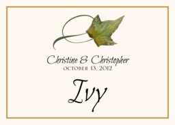 Twisty Leaves  Table Names
